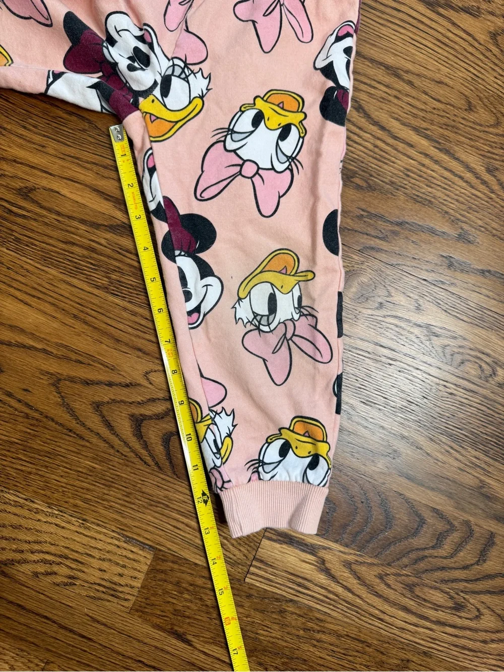 Disney Mickey & Friends Girls Pink Minnie & Daisy Print Jogger Sweatsuit Set 3T